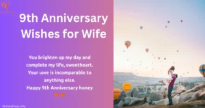 9th Anniversary Wishes for Wife