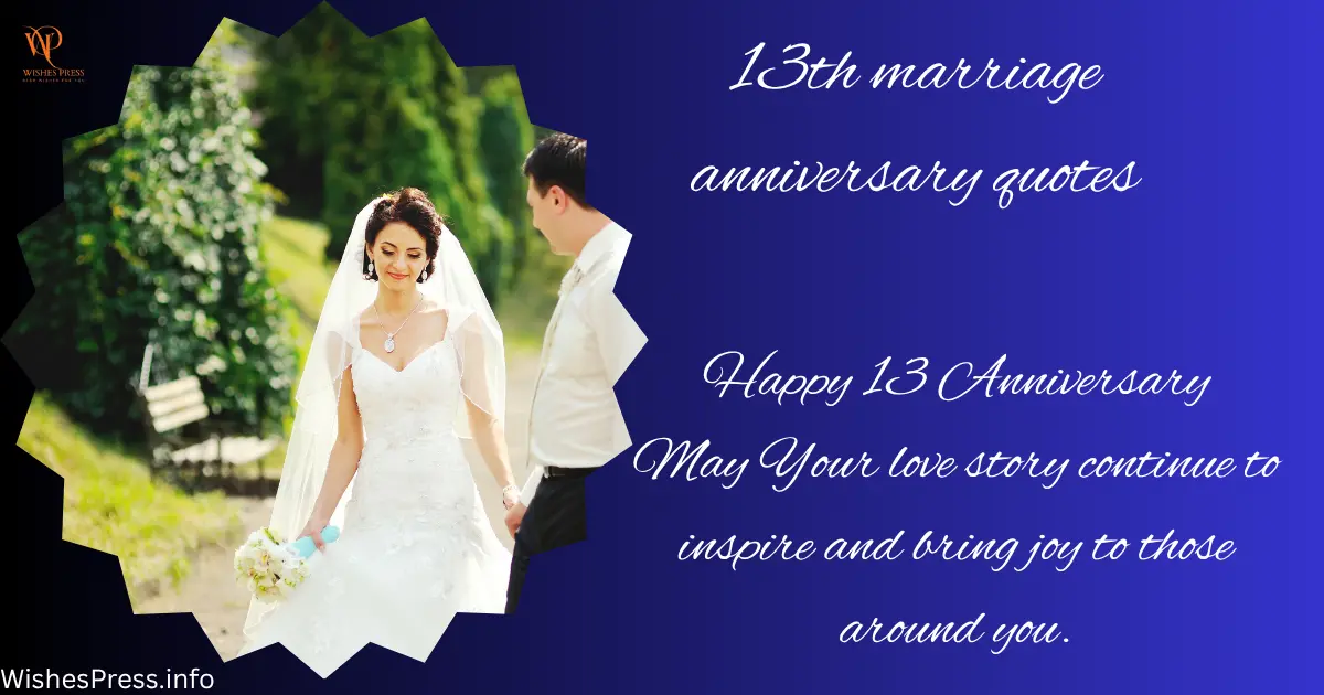 13th Marriage Anniversary Quotes