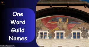 One Word Guild Names